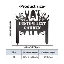 1PC Tùy Chỉnh Tên Hoa Cây Bụi Sân Nghệ Thuật, Kim Loại Cổ Phần Sân Vườn, Cá Tính Sân Vườn Ký, Sân Vườn Ngoài Trời Kim Loại Nghệ Thuật, Kim Loại Sân Trang Trí - màu đen - Xem 17