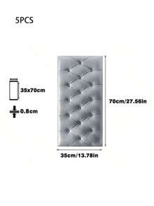 1/5/10pcs Anti-Collision Foam Wallpaper Self-Adhesive Soft Package 3D Wall Sticker Wall Edge Sticker Wall Thickening Pad For Headboard