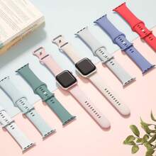 6条柔软硅胶防水运动表带，兼容 41mm、40mm、38mm、45mm、44mm、46mm、42mm、49mm，适用于 Ultra、SE、Series 10、9、8、7、6、5、4、3、2、1 - 彩色 - 查看 3