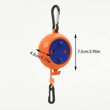 1pc/2pcs Compact Portable Travel Clothesline With AL Alloy Hook – Durable ABS Material Camping Laundry Rope, Easy Installation For Outdoor Use - Multicolor - View 2