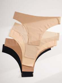 Kit com 10 Calcinhas Femininas Sem Costura Microfibra