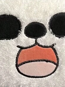 全新汽車汽車毛絨靠頭枕、靠背、頸部保護枕、腰部支撐、汽車座椅、頸部枕頭、靠背墊、可愛座墊、汽車內飾、腰部支撐1入組 - 黑與白 - 查看 5