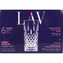 LAV Set Of 6 Glasses 356Cc Odin Range Elegant And Functional Design | Set Of 6 356Cc Odin Range Glasses Compatible With Hot And Cold Drinks Easy To Clean And Maintain, Perfect For Any Occasion - Multicolor - View 5