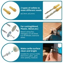 Multifunctional Tool, Tilswall 160W With 6 Variable Speeds 8000-33000 Rpm, Rotary Tool Set With 145 Accessories For Engraving, Drilling, Cutting, Grinding, Engraving, Polishing, Sharpening - EU C Type Plug(220-240V) - View 4