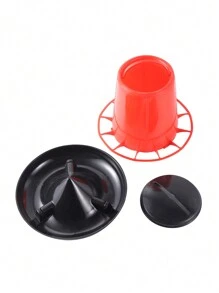 1只自動餵雞器,家禽餵食桶,3公斤塑料飼料槽,適用於鵪鶉、鴿子等家禽,農業工具 - 紅色 - 查看 7