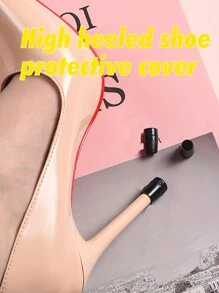 3 Paar Absatzschoner für Stilettos - leise, rutschfest, verschleißfest und stylisch für Hochzeiten, Büro & Partys, für Damensandalen, Damen-Pumps, Damen-High-Heels