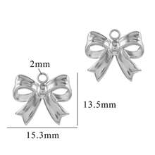 5pcs 304 Stainless Steel Bow 18K Gold Plated Charms Daily Wear Women's Jewelry Pendants DIY Jewelry Accessories Earrings Bracelets Jewelry Making Valentines