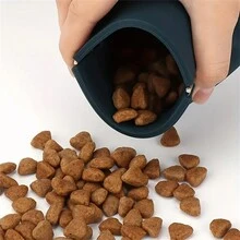 Portable And Durable Silicone Dog Grooming Bag - Leak-Proof Training Bag For Pets On The Go - Multicolor - View 1