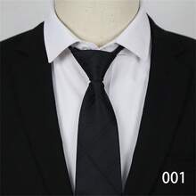 1 chiếc cà vạt công sở chính thức 8cm/3,15in có khóa kéo dành cho nam nữ chú rể cưới cà vạt sọc xanh rộng thùng thình Cà vạt chuyên nghiệp, quà tặng sinh nhật, quà tặng Ngày của Cha, nhiều kiểu dáng cho bạn lựa chọn - Nhiều màu - Xem 6