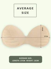 一片透氣三層厚度可選的增胸內墊，由乳膠製成，可作為運動內衣和普通胸罩的替換內墊。 - 杏色 - 查看 11