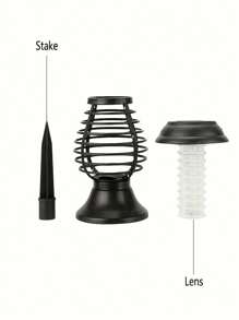 1pc, Solar Powered Mosquito Trap Cordless Garden Lamp - Waterproof & Portable &  Insect Killer - Perfect For Mosquitoes/Moths/Flies, Pest Control, Apartment Essentials, Household Gadgets