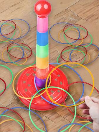 互動投擲袖珍遊戲：讓孩子室內外玩具環投擲，既有趣又有教育意義，是親子遊戲的完美選擇