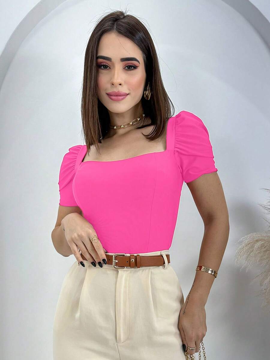 Swisz Women Bodysuits - 粉色 - 查看 1