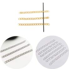 20strand/pack 5cm Stainless Steel 5 MM Extension Chain Anti-Fading Tail Chain For DIY Necklace Bracelet Anklet Making