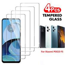 4Pcs 9H HD Transparent Tempered Glass Compatible With Xiaomi 13T 12T 11T Pro 11 Lite Compatible With Redmi Note 13 12 Pro 13C 9 9A A3 9C 9T 10 10C 11s 12s 10s 11A 9S 9 10 11 Pro Turbo 3 POCO X6 Neo C61 X3 M3 C65 C55 M4 F3 F4 GT F5 M5 M5S M6 X4 X5 Pro Screen Protector - Clear - View 32