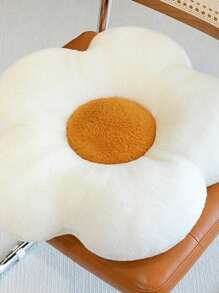 1個花狀座墊枕頭裝飾，向日葵花瓣坐墊適用於辦公室教室椅子和沙發