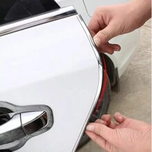 車門邊緣刮傷保護套裝配DIY銀色造型修飾條 汽車門橡膠密封條隔音門保護器 - 銀色 - 查看 5