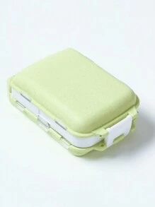 便攜式藥盒，適用於旅行，防潮藥物收納盒，男女適用，藥物計劃器，日常口袋式藥盒，可容納維生素、藥物、補品，家庭旅行必備配件，適用於戶外辦公和返校學生