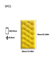 1/5/10pcs Anti-Collision Foam Wallpaper Self-Adhesive Soft Package 3D Wall Sticker Wall Edge Sticker Wall Thickening Pad For Headboard