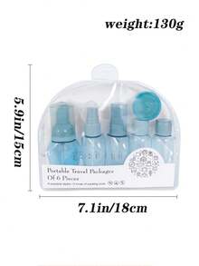 1pc/9pcs/set Reisflessen Voor Toiletartikelen Lekvrij Hervulbaar Reisformaat Containers Voor Shampoo Conditioner Vloeistoffen Lotion Zeep Body Wash Mannen En Vrouwen Zakenreis Of Persoonlijke Reisaccessoires Essentials - Roze - Bekijken 7