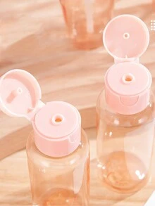 1pc/9pcs/set Reisflessen Voor Toiletartikelen Lekvrij Hervulbaar Reisformaat Containers Voor Shampoo Conditioner Vloeistoffen Lotion Zeep Body Wash Mannen En Vrouwen Zakenreis Of Persoonlijke Reisaccessoires Essentials - Roze - Bekijken 5