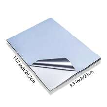 10Sheets A4 Size Matte Silver Printable Vinyl Sticker Paper For Inkjet Printer Waterproof Paper - Matt Silver - View 3