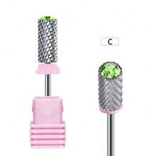 1支甲油美甲鎢鋼鑽頭磨光機，用於去除和磨光指甲，甲油打磨機頭 - 彩色 - 查看 8
