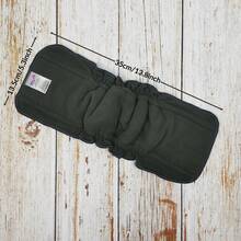 Littles & Bloomz Baby Reusable Nappy Insert For Washable Cloth Diaper Charcoal Elastic 5 Layers High Absorbency Pads