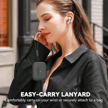 1pc Set Compatible With AirPods Pro 2 Solid Color Silicone Thick Anti-Drop One-Piece Earphone Case Soft Shell With Anti-Loss Lanyard And Cleaning Pen - Black - View 5