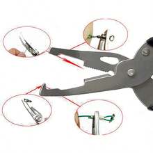 1入不銹鋼釣魚鉗剪線器釣魚配件，魚鉤去鉤器及剪線器 - 彩色 - 查看 2