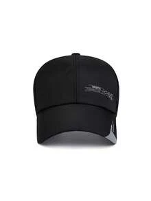 1pc Summer Breathable Mesh Extra Long Brim Sun Protection Baseball Cap For Men - Multicolor - View 3