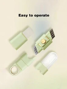 Bàn chải làm sạch bếp đa năng 4 trong 1, Bàn chải kẽ hở cửa sổ nhà bếp, Máy chà sàn nướng thịt nướng - Màu xanh Ô liu - Xem 1