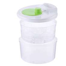 1 pieza Cestilla multiusos para escurrir vegetales, cesta de lavado de verduras para uso doméstico, accesorio de cocina, utensilios de cocina, centrifugadora de ensalada de frutas y verduras, apta para cocina - Blanco - Ver 5