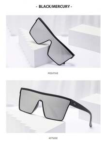 3pcs/1pc Teen`S Large Framed Fashion Glasses For Summer, Suitable For Daily Use