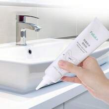 1pc Silicone Sealant Waterproof & Mildewproof With Strong Adhesion, Kitchen Bathroom Filler, High & Low Temperature Resistance, Transparent Glue