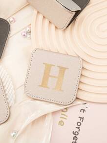 1 pezzo Specchio da trucco pieghevole in acciaio inossidabile con lettere dorate personalizzate, avvolto in elegante pelle color cachi. Perfetto per la cara mamma, zia, nonna, figlia, nipote, sorella, sposa, damigella e la tua amata ragazza! Ideale per occasioni come vacanze, compleanni, matrimoni, festa della mamma e San Valentino, questo pensieroso ed esquisito regalo aggiungerà un tocco di fascino ai loro momenti speciali, trucco, economico, decorazione della stanza, vanità, viaggio, camera da letto, accessori per il trucco, specchio, specchio da trucco, economico, riempitivi per calze, trucco, strumenti per il trucco, roba economica, regali, regali per donne, regali di Natale