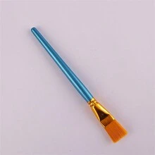 6入組筆刷，繪畫筆，油畫筆，油漆筆，扁頭畫筆 - 藍色 - 查看 6