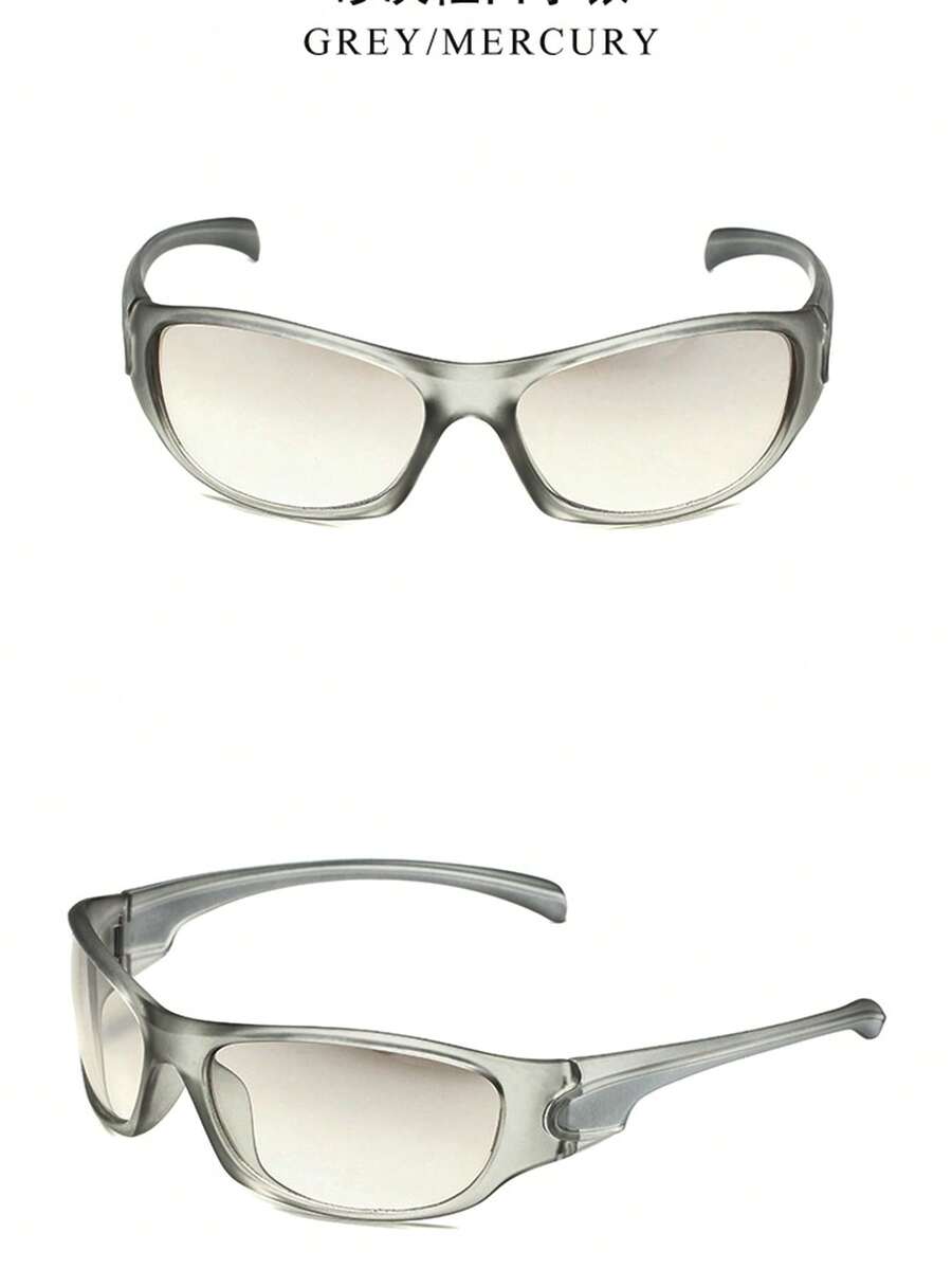 POLASUP 1pc Y2K Technology Electroplated Silver Full Wrap Fashion