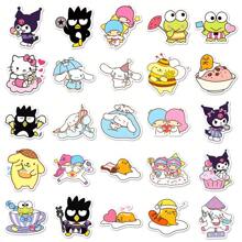 Sanrio 101入組INS風格可愛的家庭旋律貼紙，DIY貼於電話、筆記型電腦、汽車貼紙家居貼紙之用 - 彩色 - 查看 5