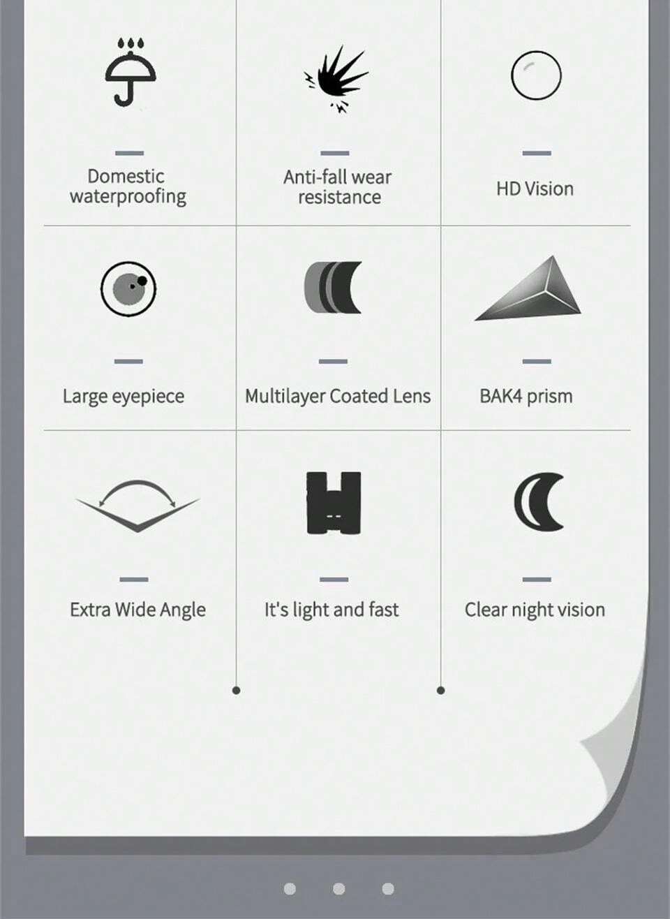 700x25 HD Zoom Portable Powerful Binoculars Long Range BAK4 Telescope