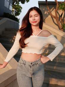 Women Tops - 白色 - 查看 1