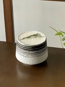 1 pieza Taza de café de cerámica vintage y rústica, taza de cerámica creativa pintada a mano, taza para café con leche helado americano, taza para té gongfu, taza de agua de vuelta al colegio