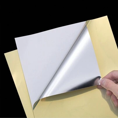 A4 Size Bright Gold Printable Vinyl Sticker Paper For Inkjet Printer Waterproof Paper