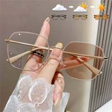 新款超轻大框时尚变色女士眼镜 - 多色 - 查看 9