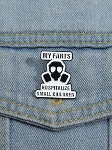 MY FARTS HOSPITALIZE MAŁYCH DZIECI Zabawna broszka przypinka, odpowiedni prezent dla przyjaciół do noszenia na co dzień, unisex