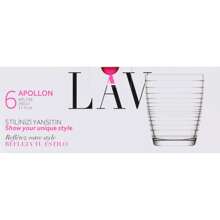 LAV Set De 6 Vasos 340Cc Gama Apollon Diseño Elegante y Funcional | Set De 6 Vasos 340Cc Gama Apollon Compatibles con Bebidas Frías y Calientes Fáciles de Limpiar - Multicolor - Ver 4