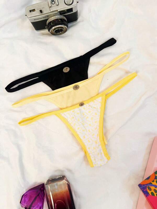 KIT 3 unidades tanga tirinhas fina calcinhas fio dental sexy e confortável