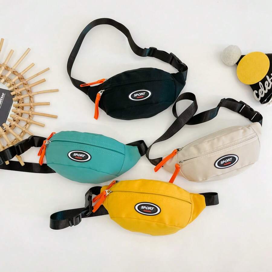 Kinder Brusttasche Für Sport - Verstellbare Hüfttasche Mit Reflektor