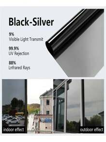 Window Film Privacy, One Way Mirror Film Self-Adhesive Reflective Window Film Anti Glare Privacy Film For Glass Windows Bathroom Window Tint Film UV Blocking For Home Office - Multicolor - View 30