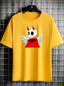 Men T-Shirts - 黃色 - 查看 1